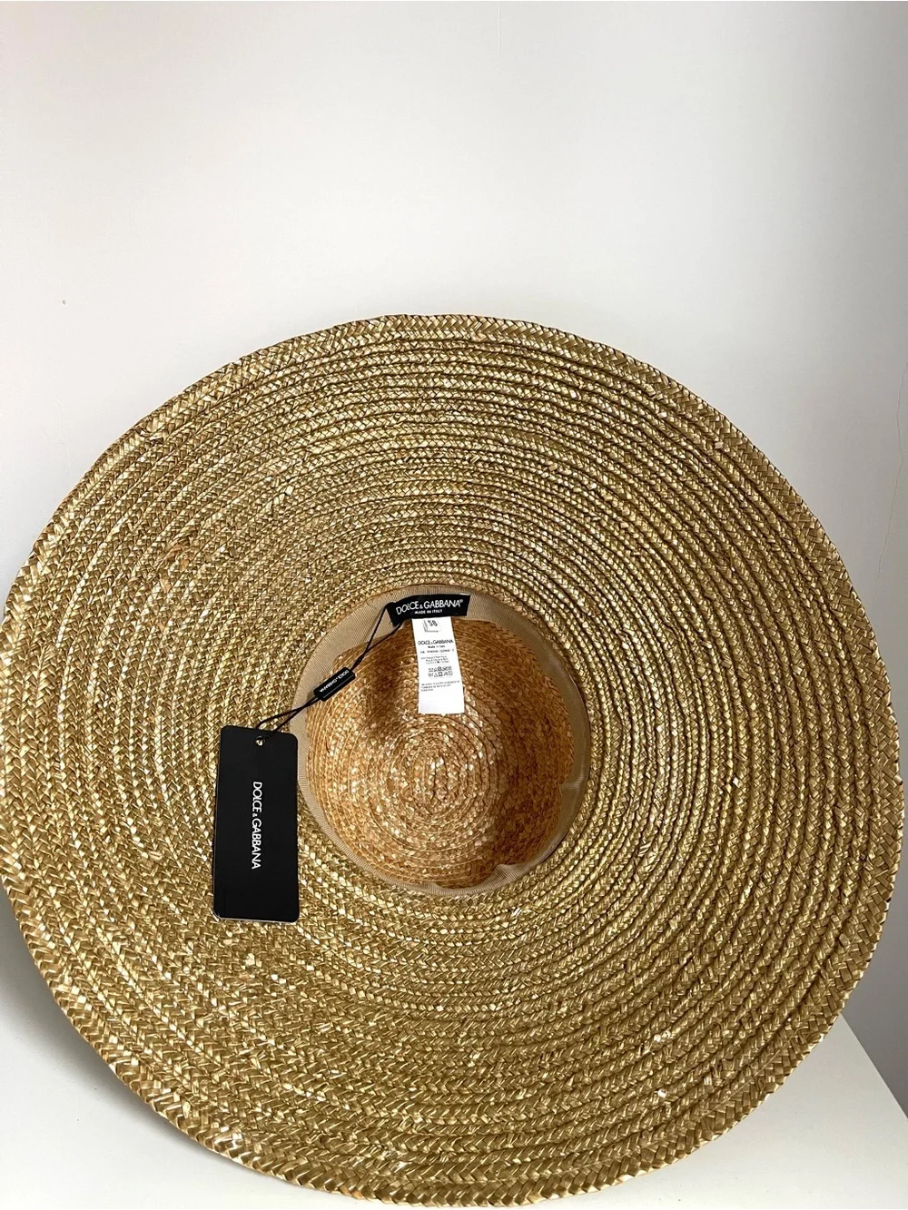 NEW D&G RUNWAY WOVEN STRAW HAT